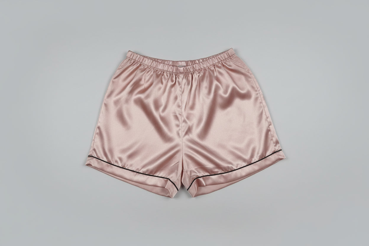 Schlafanzug Mädchen Seide mit langen Ärmeln und Knopfleiste