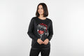 Weihnachts Sweatshirt Damen Wichtel Druck Rundhals Langarm