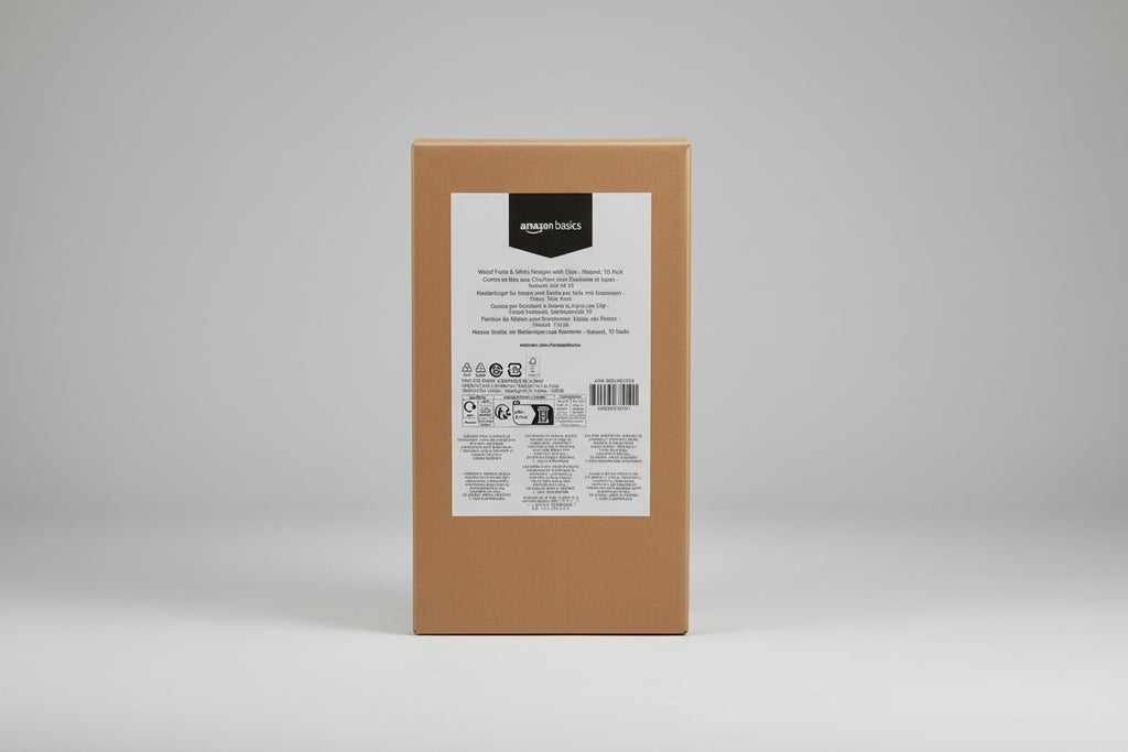 Kleiderbügel für Hosen und Röcke aus Holz mit Klammern 10er Pack