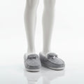 Jessica Simpson Damen Moccasin-Hausschuhe aus Micro-Wildleder