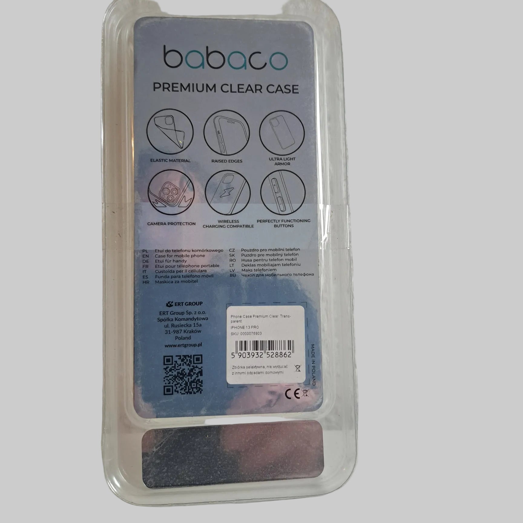 Die babaco Premium Clear Case Handyhülle ist speziell für das iPhone 13 Pro konzipiert