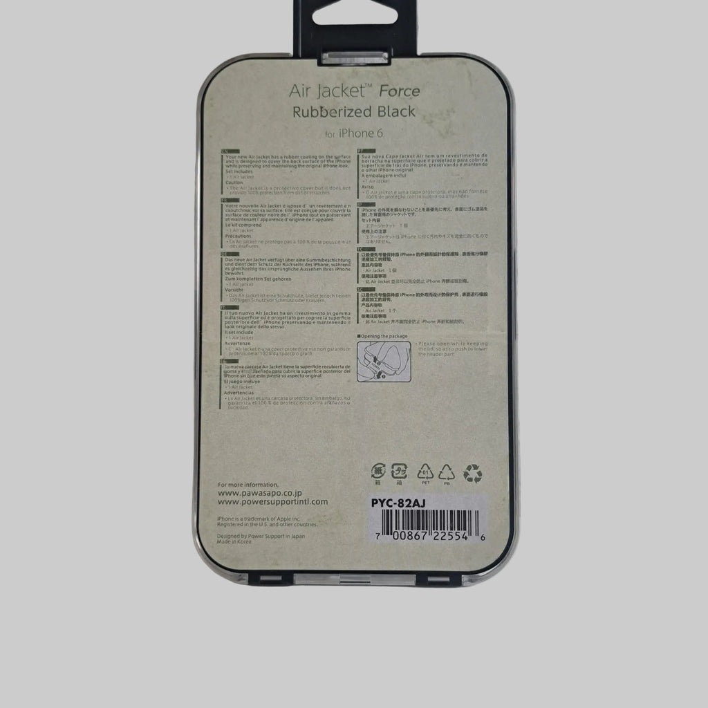 Power Support Air Jacket Force Schutzhülle für das iPhone 6/6S in der Farbe Schwarz