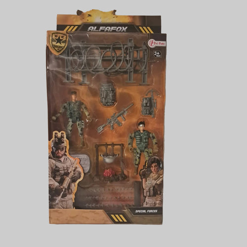 Alfafox Playset Soldaten Mit Zubehör