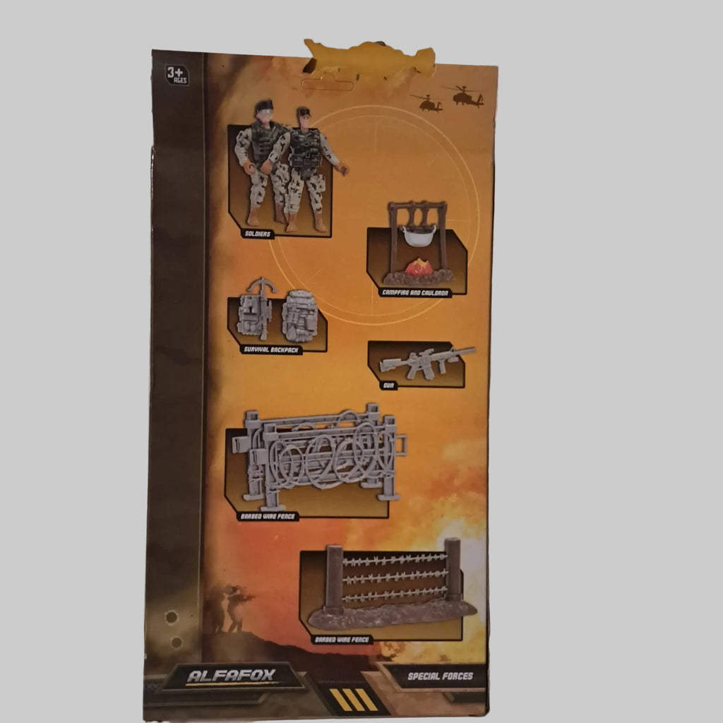 Alfafox Playset Soldaten Mit Zubehör