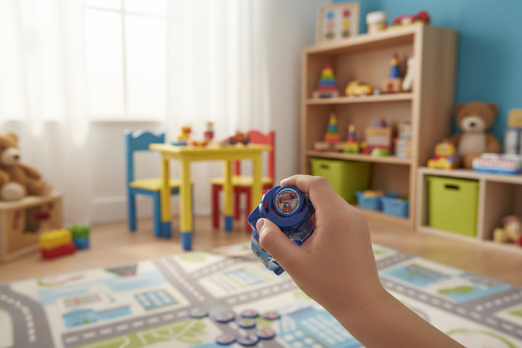 Super Wings Digitaluhr mit Launcher (Modell KE02)