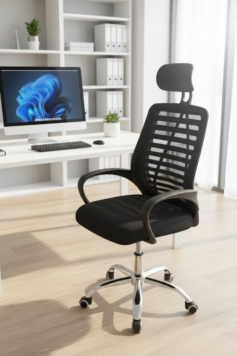 Ergonomische Bürostuhl mit Netzrückenlehne ist ähnlich zu Modellen wie dem Bürostuhl TAMIA