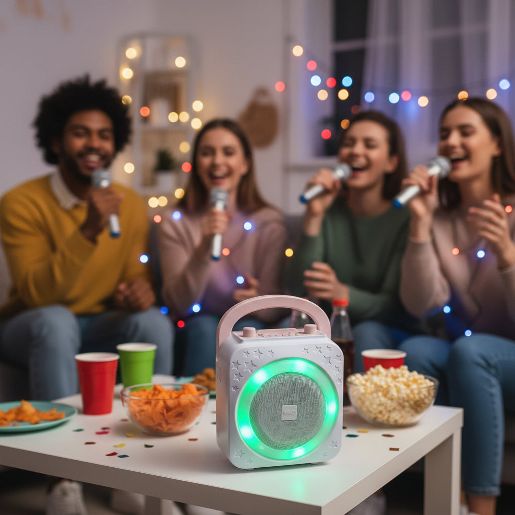 Rock Jam Karaoke Party Speaker mit Voice chainging effects und Bluetooth