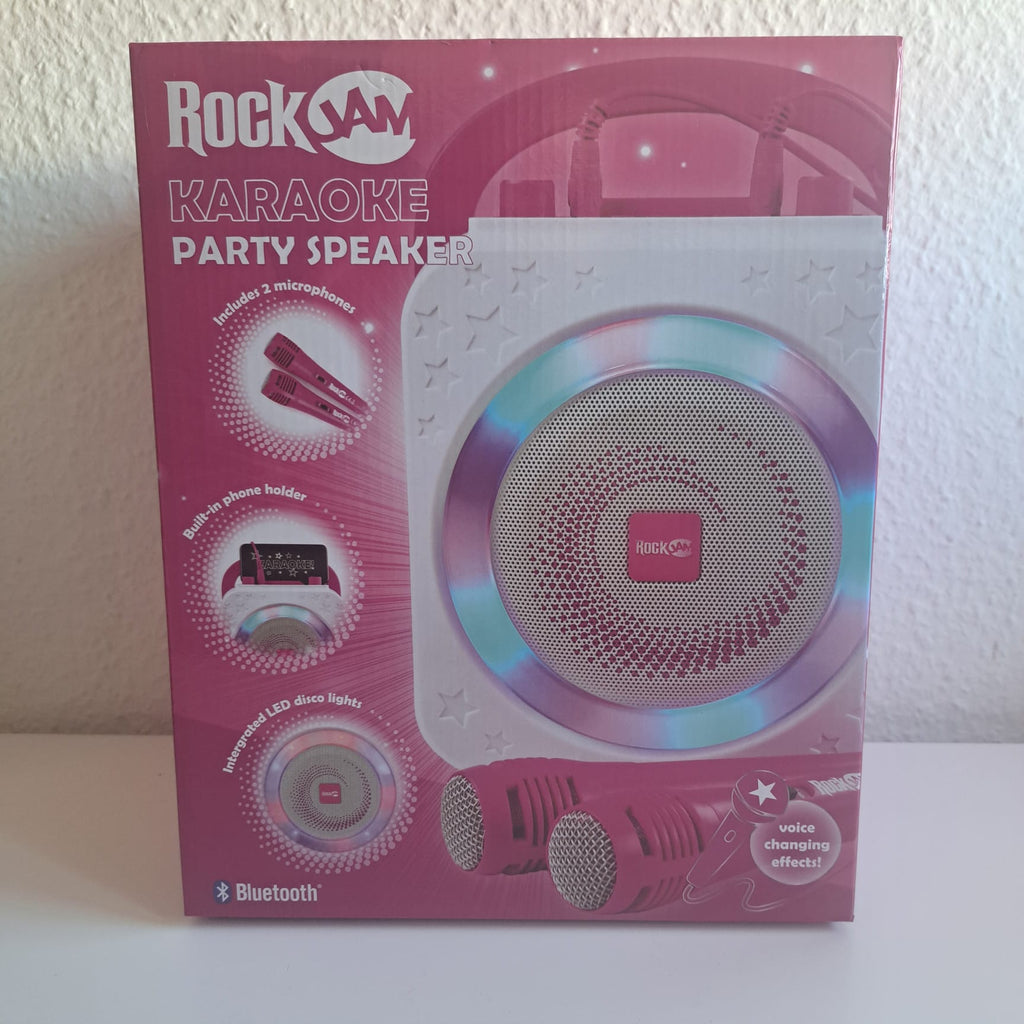 Rock Jam Karaoke Party Speaker mit Voice chainging effects und Bluetooth
