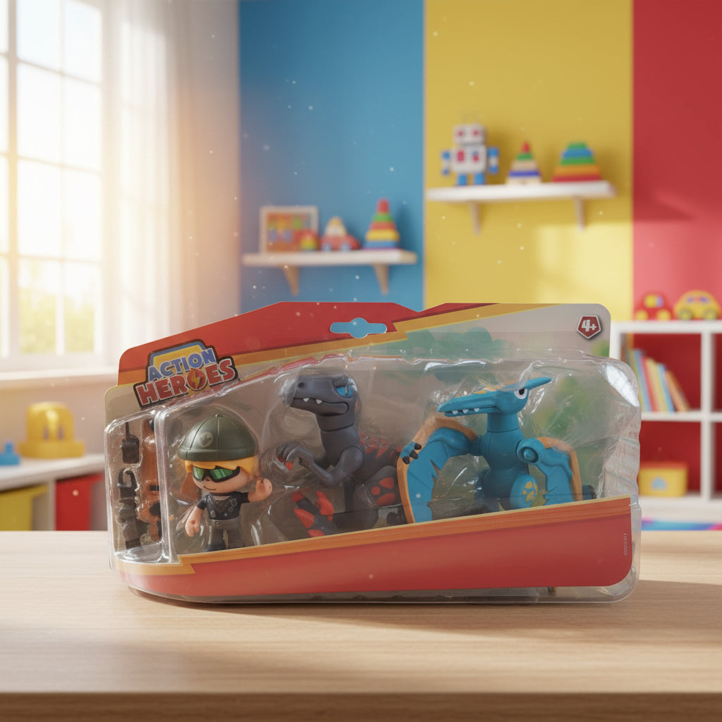 Famosa Action Heroes Dino Pack