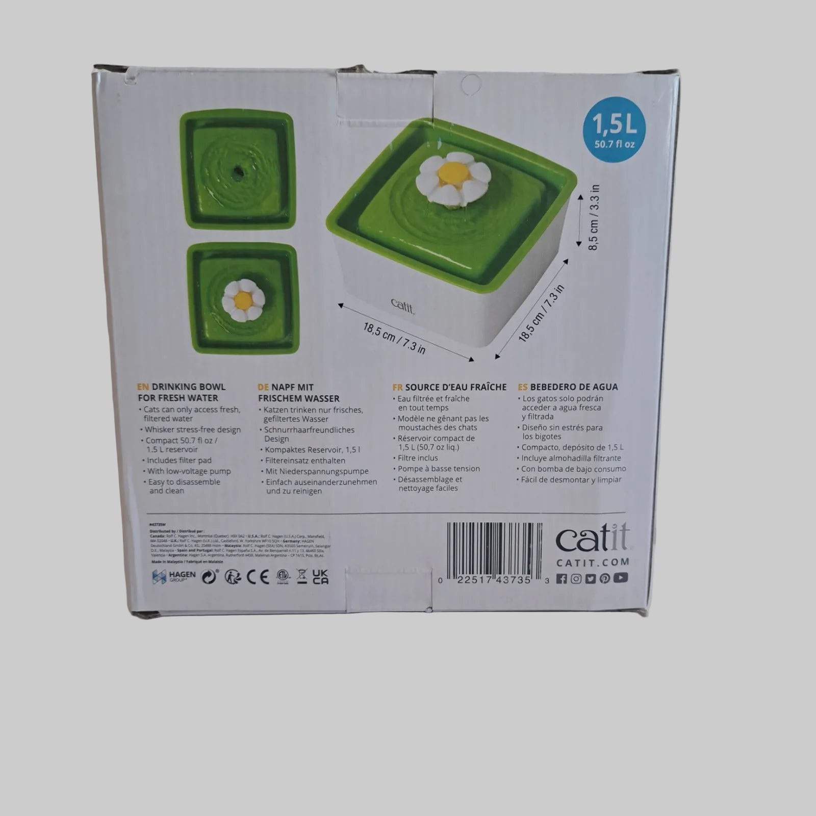 Catit Katzenzubehör Flower Mini Trinkbrunnen
