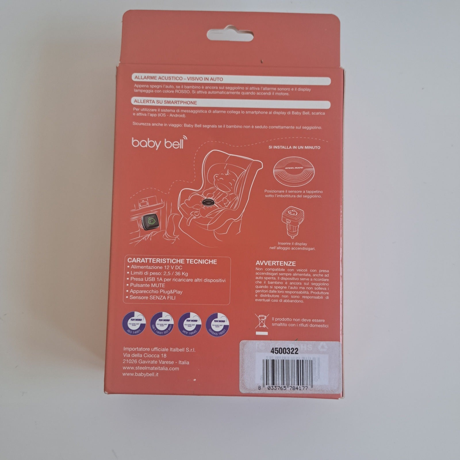 Steelmate Baby Bell Anti-Verlust-Gerät, funktioniert auch ohne Smartphone