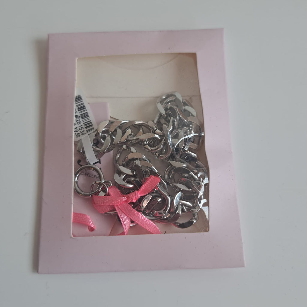 Silberfarbenes Panzerarmband der Marke My Jewellery