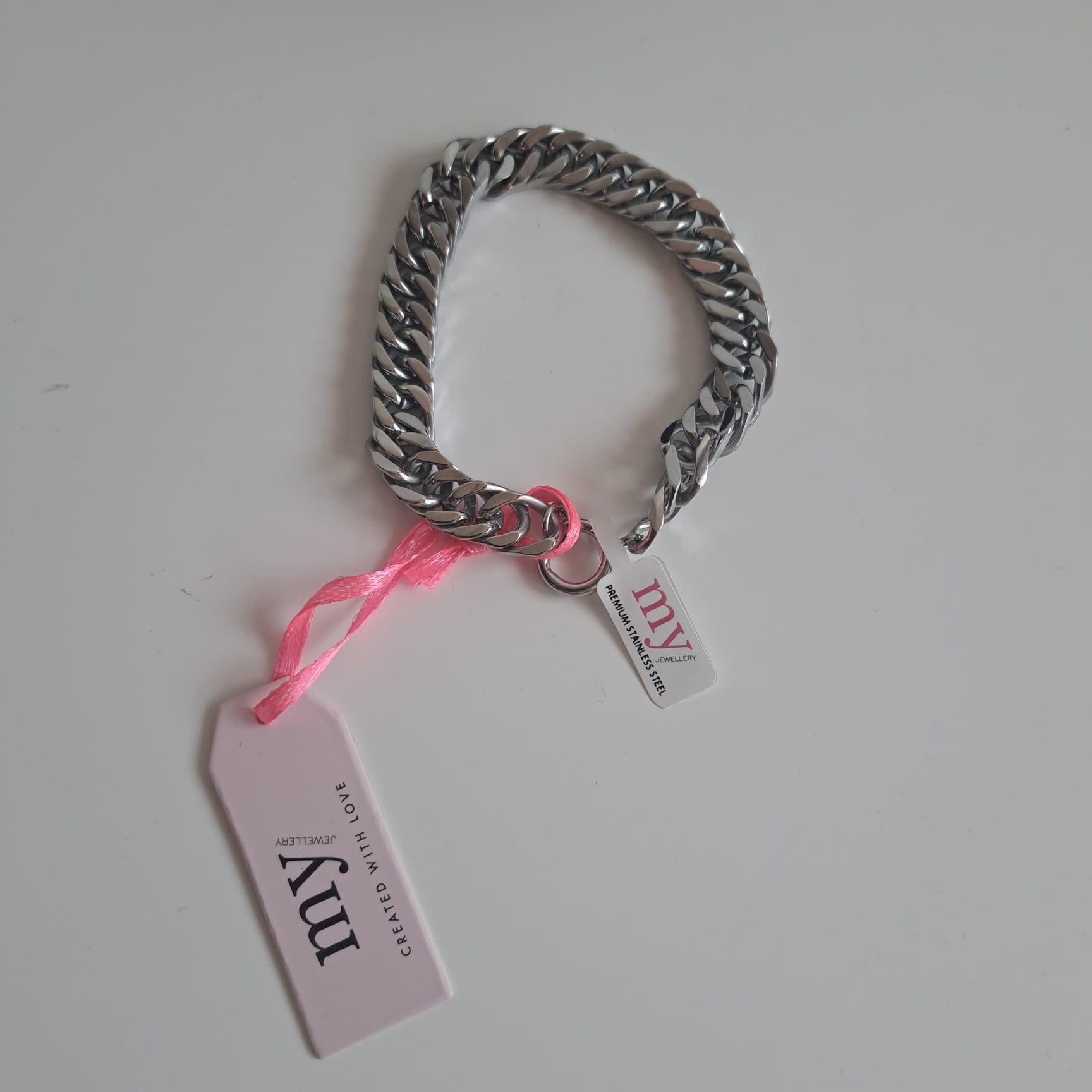 Silberfarbenes Panzerarmband der Marke My Jewellery
