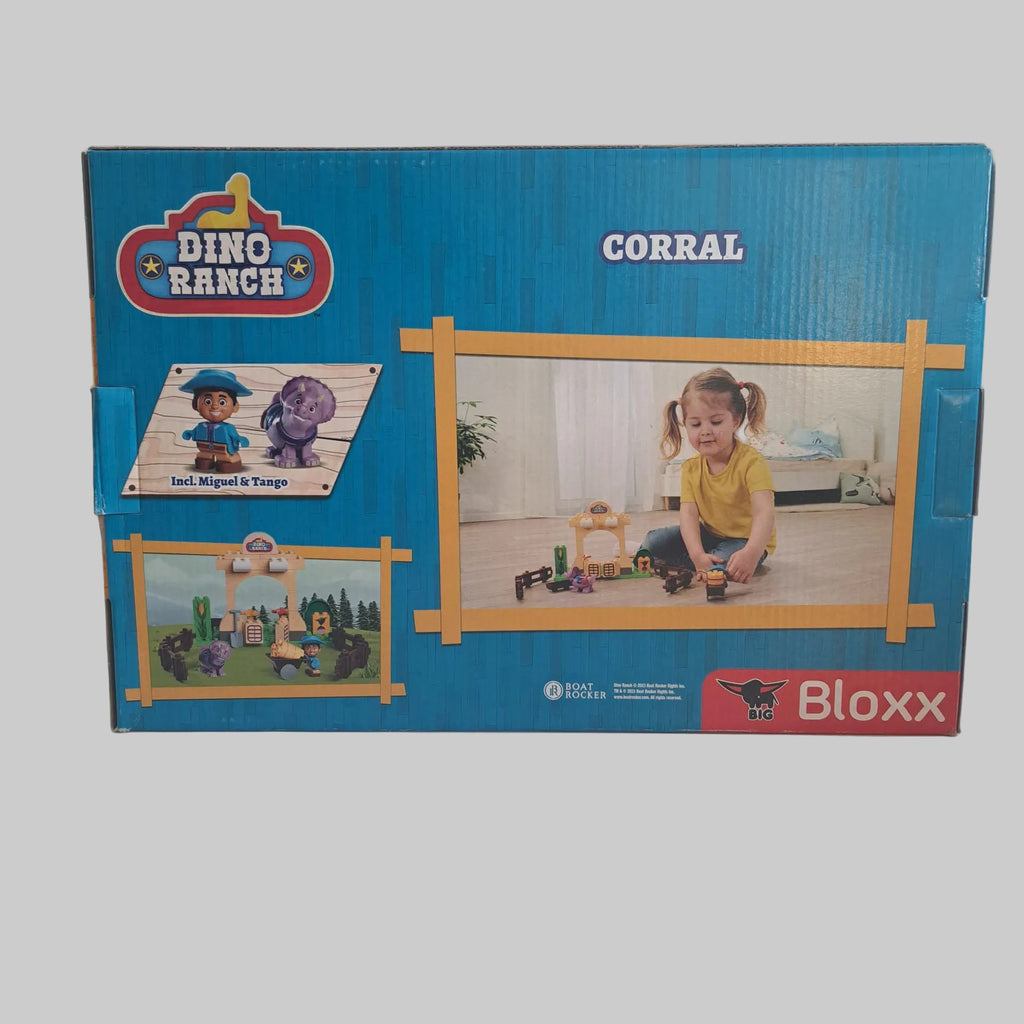 BIG Bloxx Dino Ranch Farm Set mit 40 Teilen für Kinder von 1,5 bis 5 Jahren