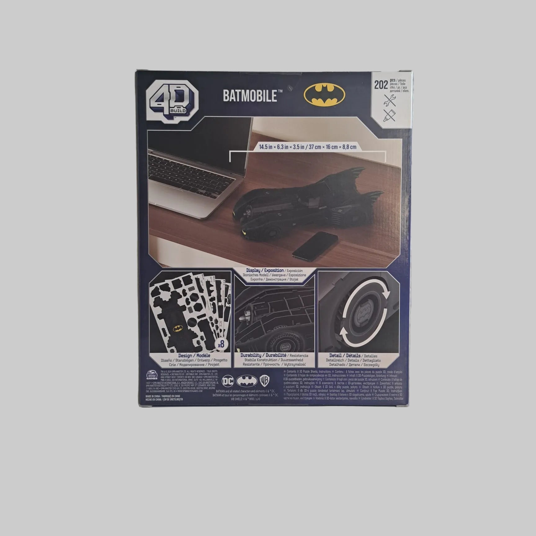 Spin Master 4D Build DC Batman Batmobile 3D Puzzle Modellbausatz