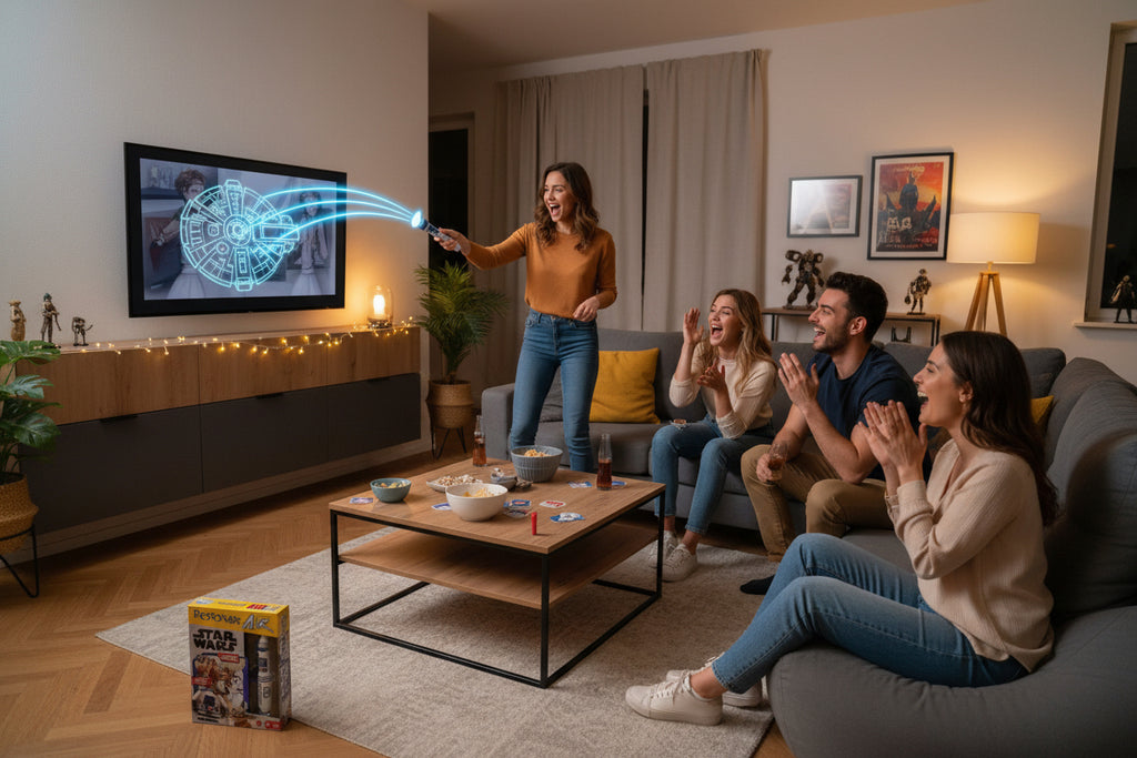 Mattel Games Pictionary Air Star Wars Spiel, ein interaktives Zeichenspiel, das Star Wars-Charaktere und -Szenen in die Luft bringt
