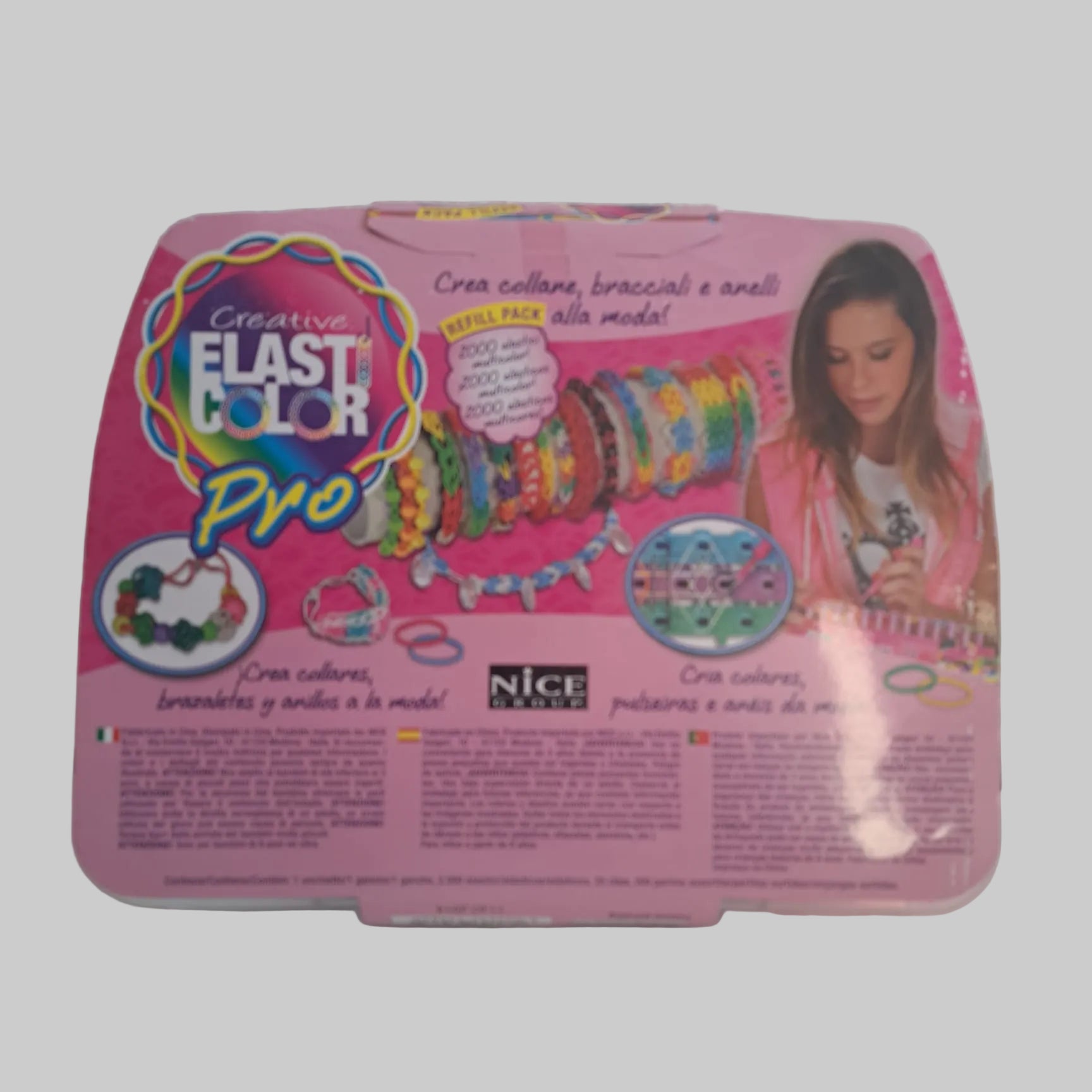 Nice Group Elasticolor Pro Refill Set Medium zum Basteln von Armbändern und Halsketten