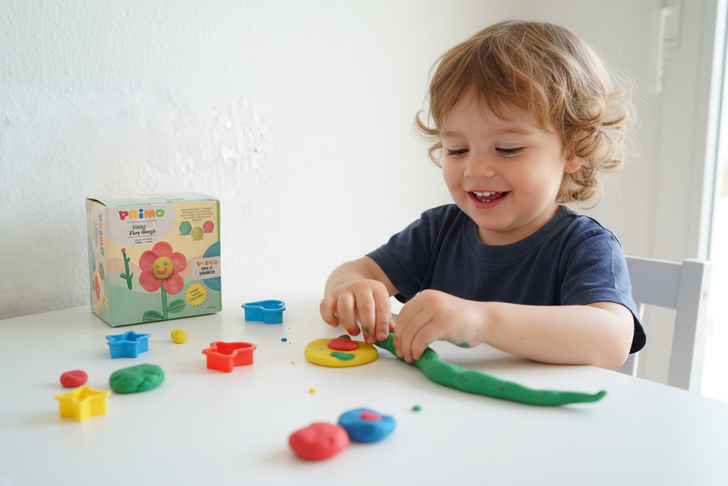 Primo Knete Creative Cube Flower Set mit weicher Modelliermasse