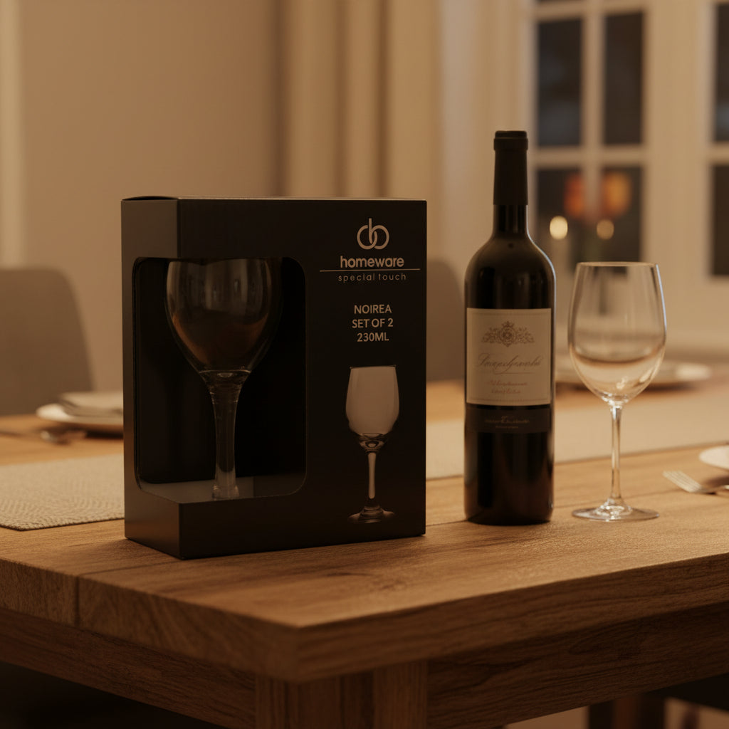 Homeware Special Touch Noirea Weinglas-Set je 230 ml