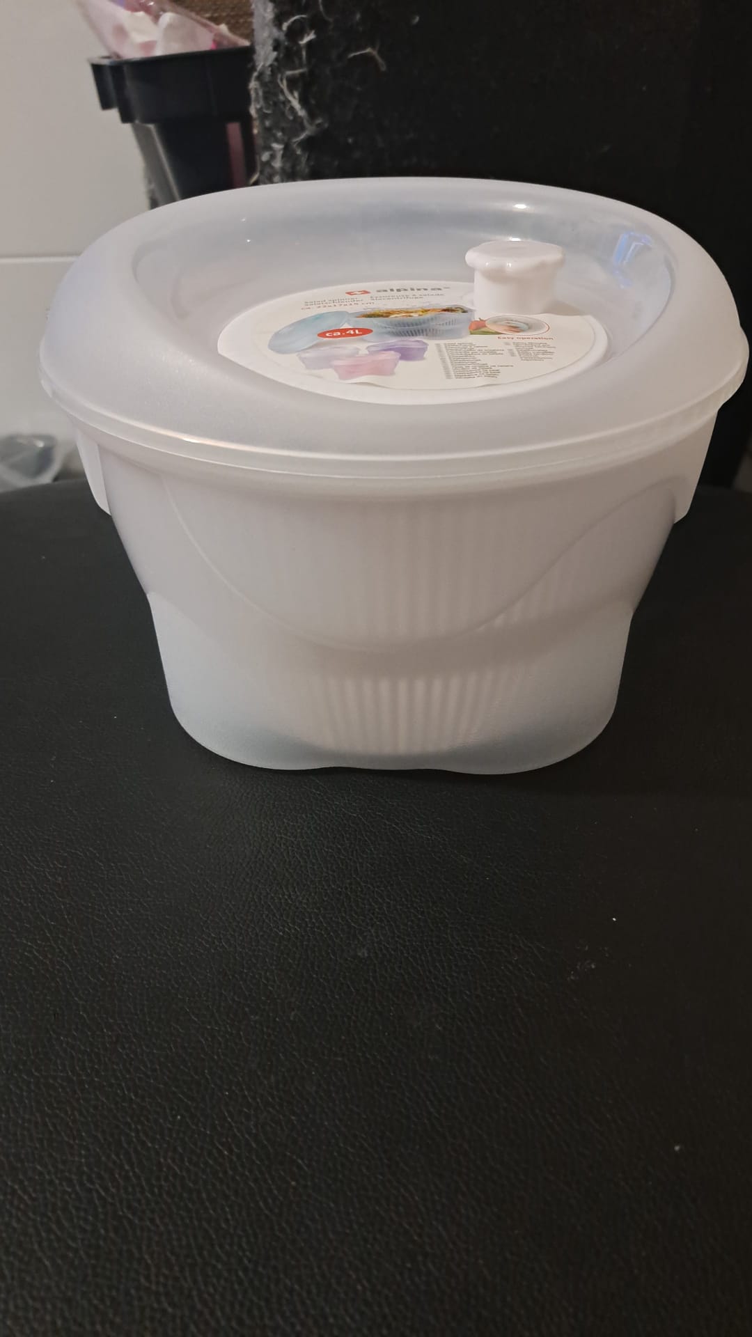 Alpina Salatschleuder ca. 22x17x15 cm Fassungsvermögen ca. 4L