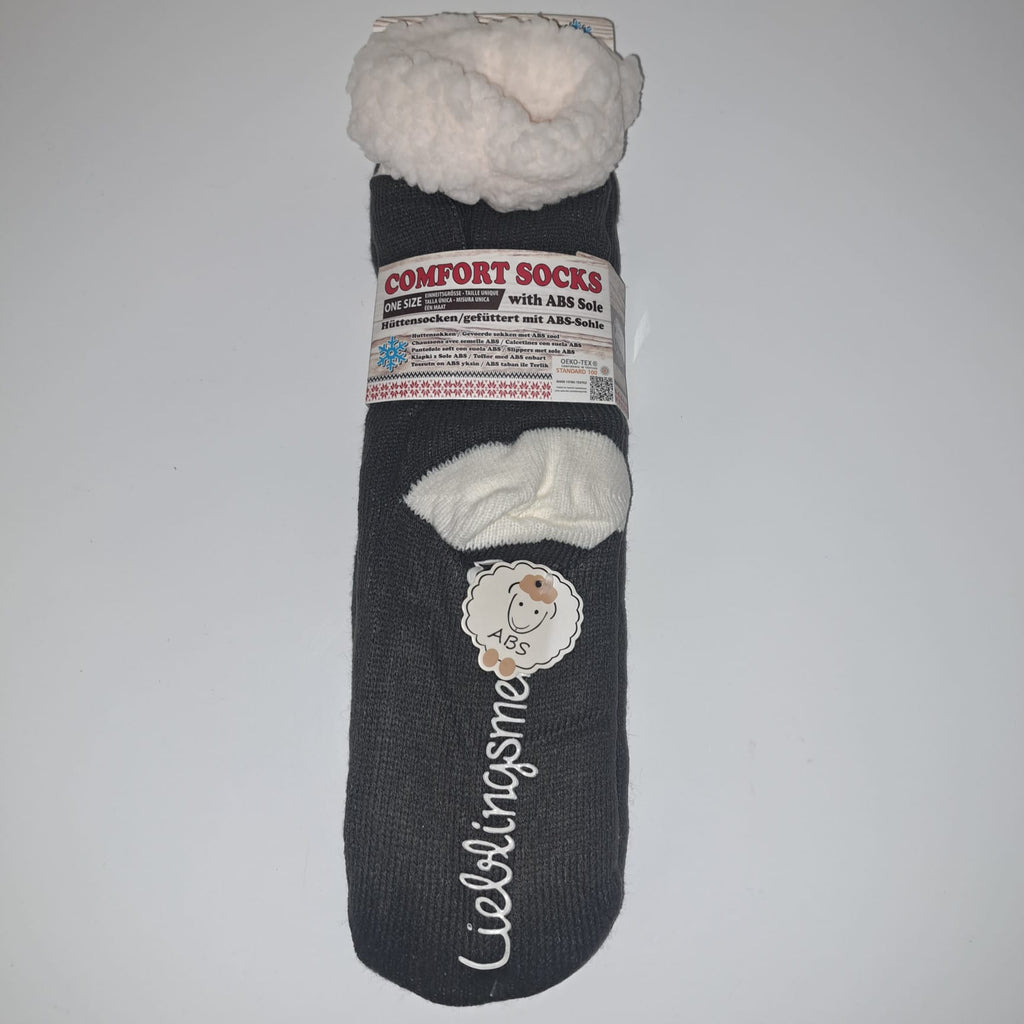 Hüttensocken gefüttert mit ABS-Sohle