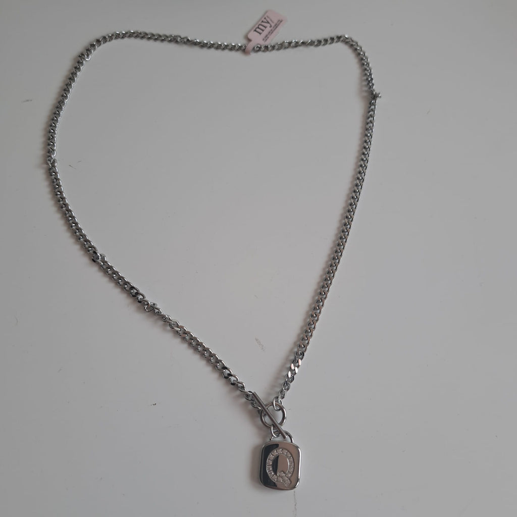 Gliederkette mit Zirkonia-Buchstaben