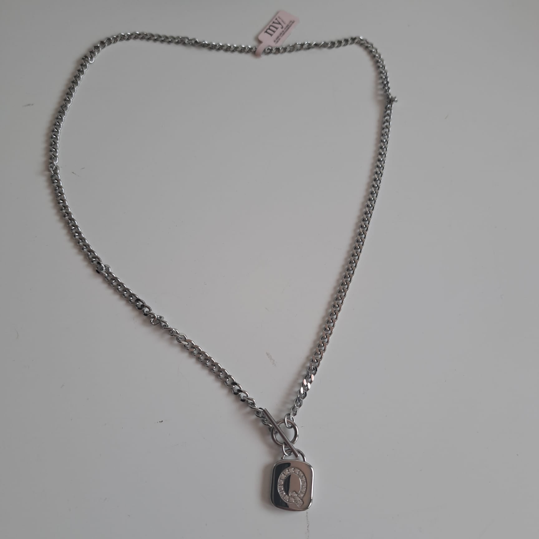 Gliederkette mit Zirkonia-Buchstaben