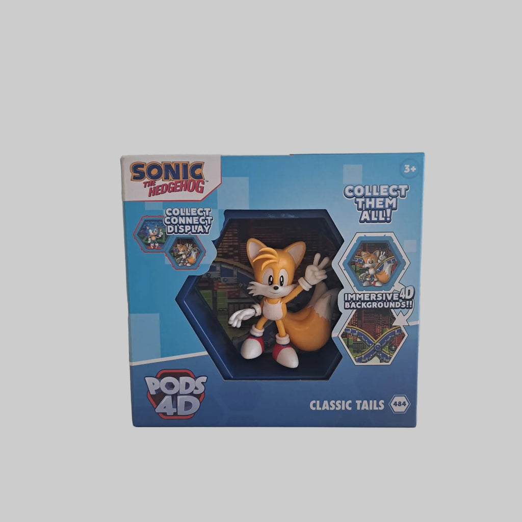 WOW! PODS 4D Sammelfigur von Tails aus Sonic the Hedgehog in einer beleuchtbaren Verpackung