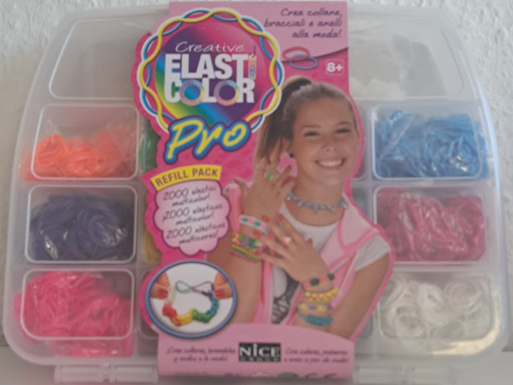 Nice Group Elasticolor Pro Refill Set Medium zum Basteln von Armbändern und Halsketten