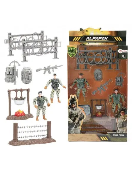 Alfafox Playset Soldaten Mit Zubehör