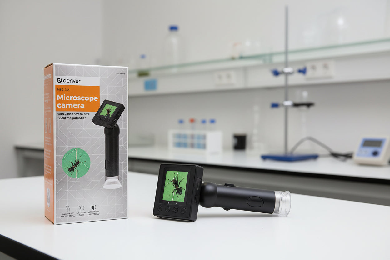 Denver Mikroskop Kamera mit LCD Display.