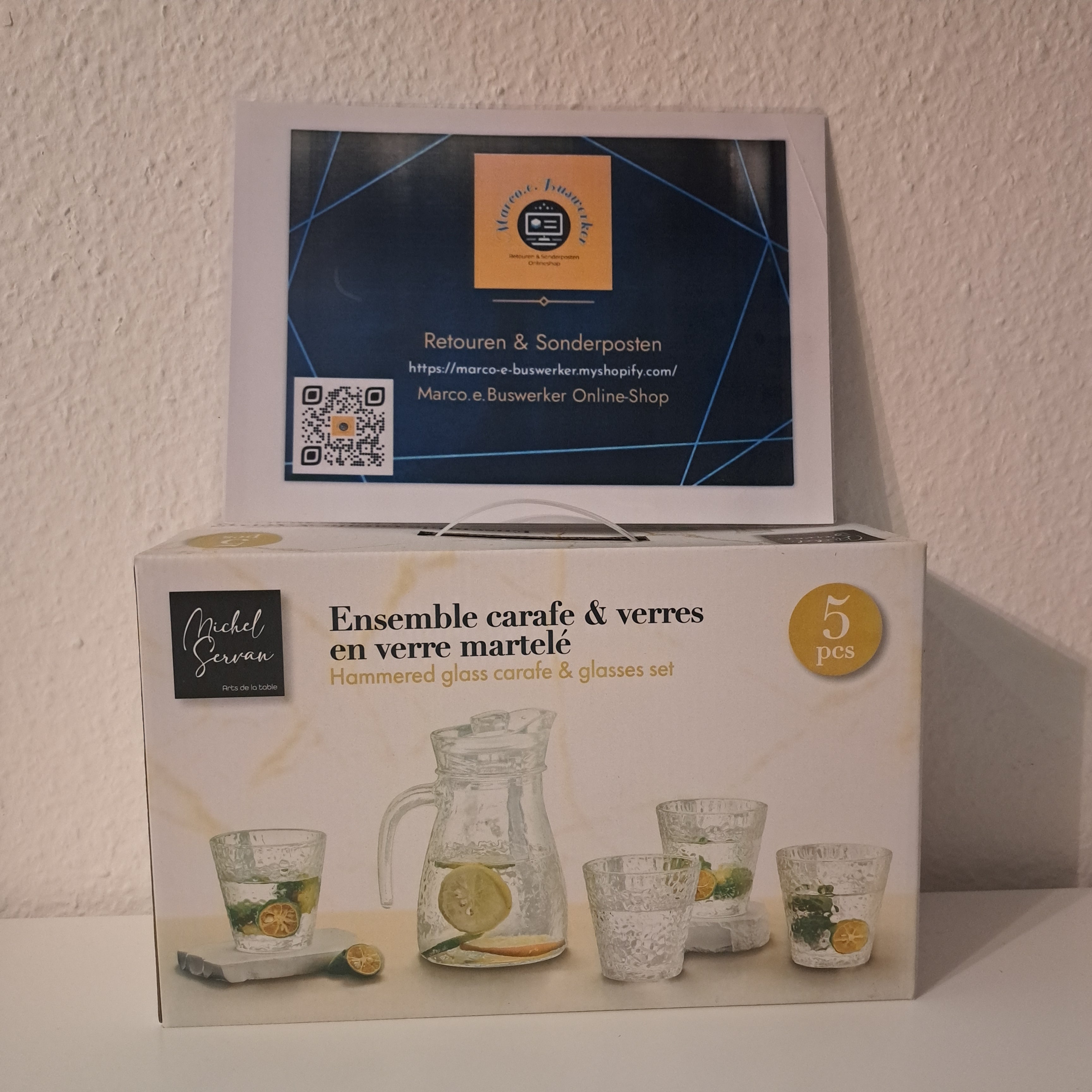 Ensemble Carafe und Gläser 5 Set