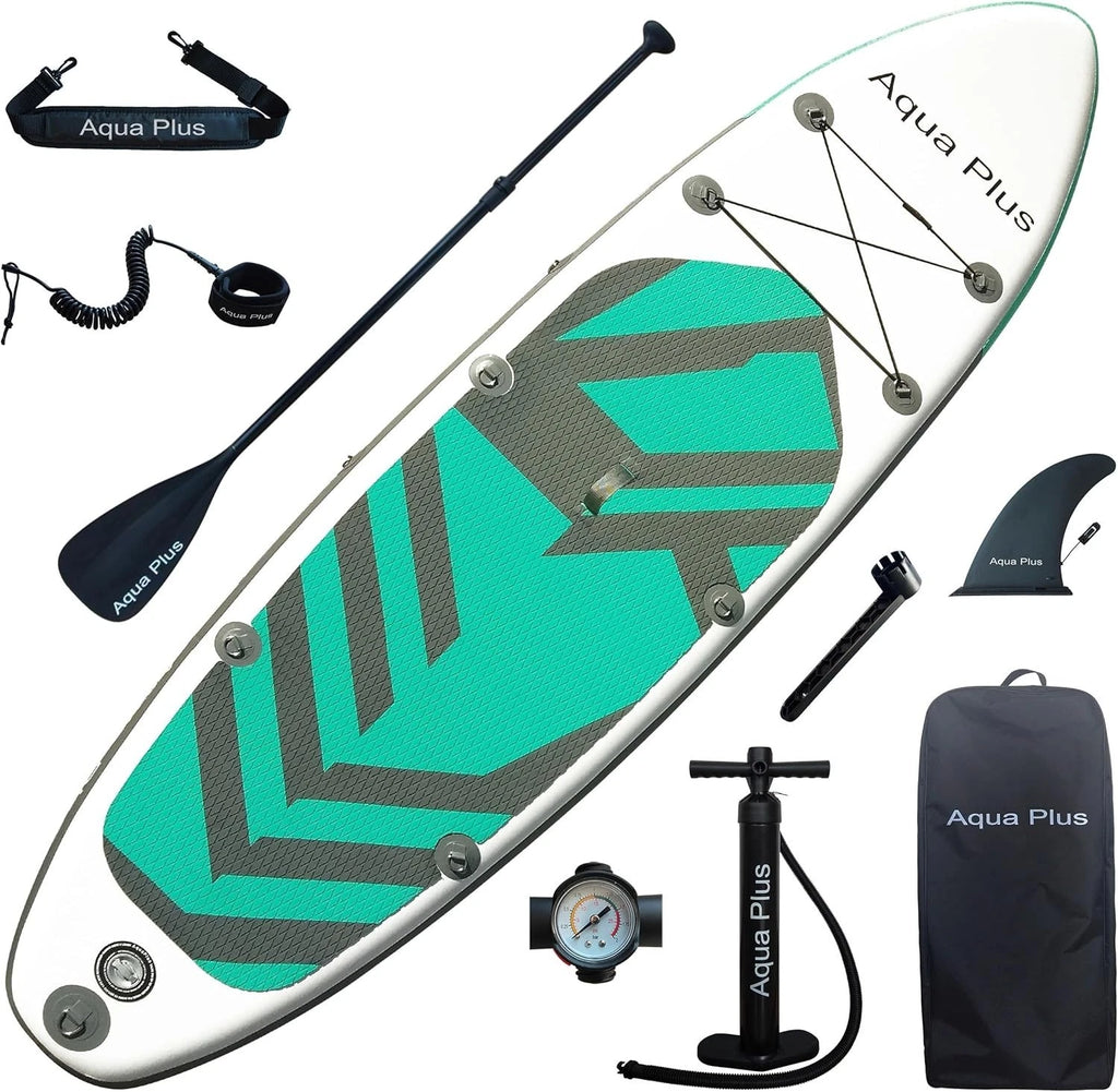 Aqua Plus 15cm Dickes,aufblasbares SUP für alle Fähigkeitsstufen,Stand Up