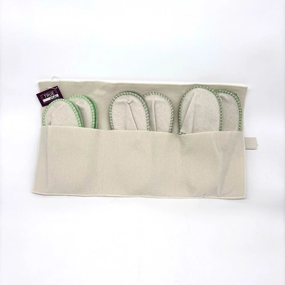SPARSET Gästehausschuhe Pantoffel Hausschuh-Set Filz 7-teilig beige