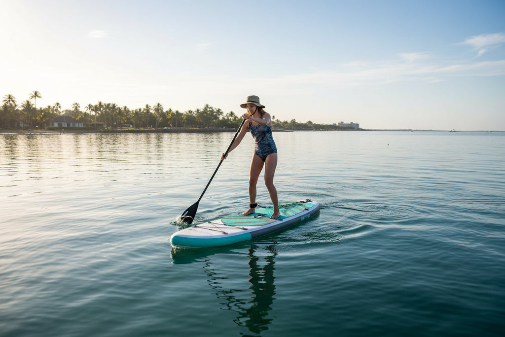 Aqua Plus 15cm Dickes,aufblasbares SUP für alle Fähigkeitsstufen,Stand Up